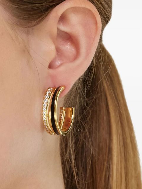 Ferragamo round hoop earrings - Gold - zdjęcie produktu nr 2