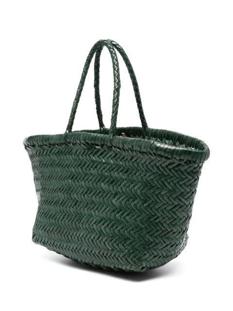 DRAGON DIFFUSION Triple Jump Small woven tote bag - Green