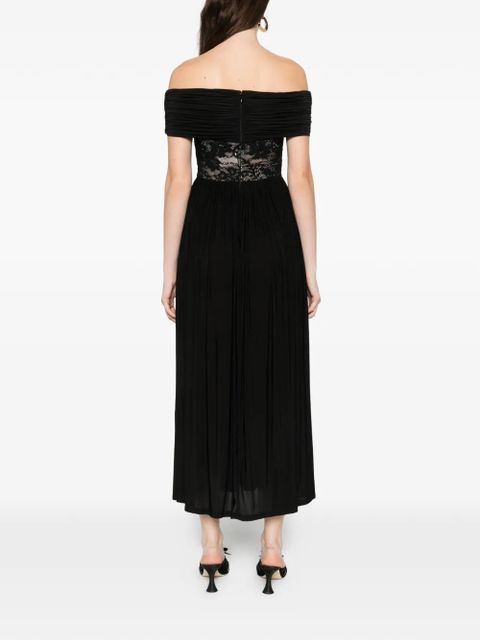 ZIMMERMANN lace-panel midi dress - Black