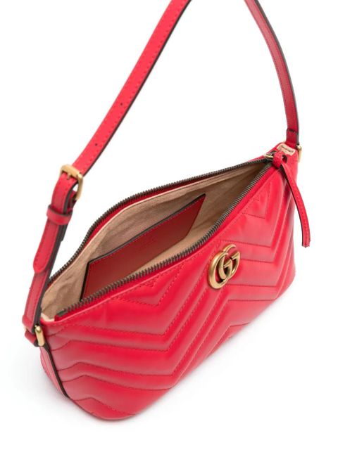 Gucci small GG Marmont shoulder bag - Red