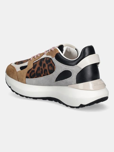 Love Moschino sneakersy damskie kolor beżowy JA15415G0NJAB30A