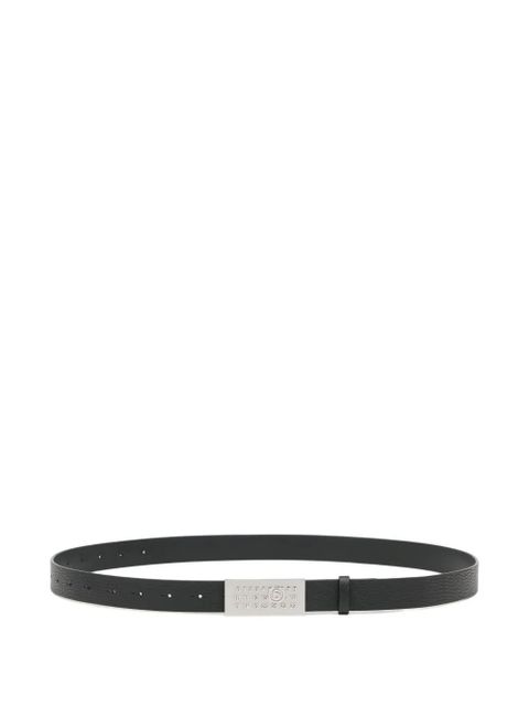 MM6 Maison Margiela Numeric plaque belt - Black - zdjęcie produktu nr 1