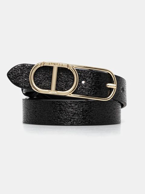 Twinset pasek damski kolor czarny 251TA4110