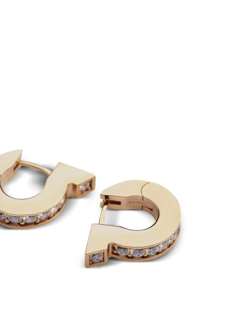 Ferragamo Gancini crystal-embellishment earrings - Gold