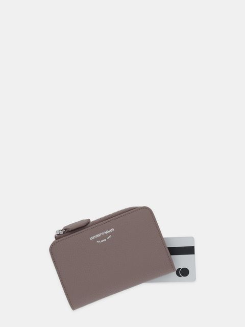 Emporio Armani portfel damski kolor brązowy EW000369 AF11953