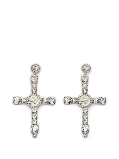 Blumarine cross earrings - Silver - zdjęcie produktu nr 1