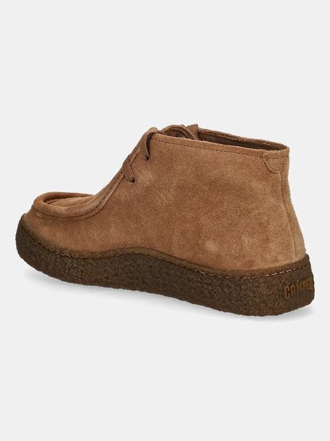 Camper półbuty zamszowe Peu Terreno damskie kolor brązowy na płaskim obcasie K400813-003 - zdjęcie produktu nr 2