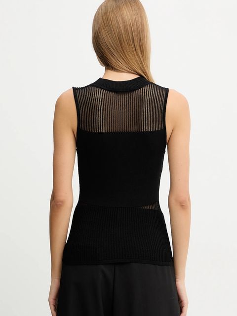 Morgan top damska kolor czarny gładka MJULIE - zdjęcie produktu nr 2