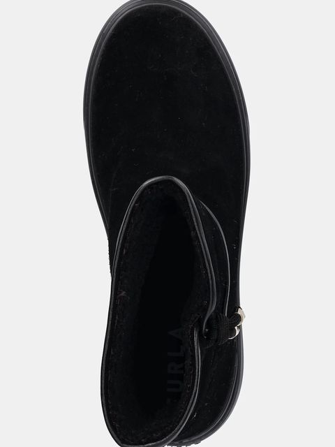 Furla śniegowce zamszowe Nuage Snow Boot kolor czarny YK30NUA BX4212 O6000