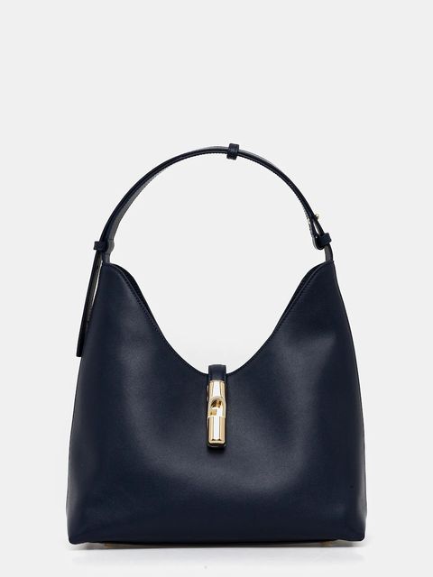 Furla torebka skórzana Goccia M kolor granatowy WB01499 BX3104 4852S - zdjęcie produktu nr 1