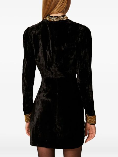 TWINSET embroidered mini dress - Black