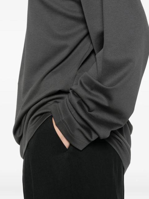LEMAIRE high-neck long-sleeved T-shirt - Grey