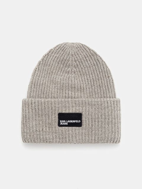 Karl Lagerfeld Jeans czapka kolor szary A4W33124 - zdjęcie produktu nr 1