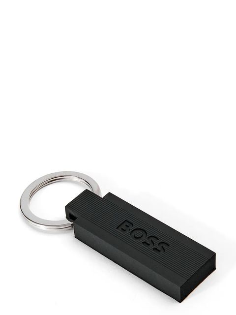 BOSS brelok do kluczy Edge Iconic Black kolor czarny - zdjęcie produktu nr 2