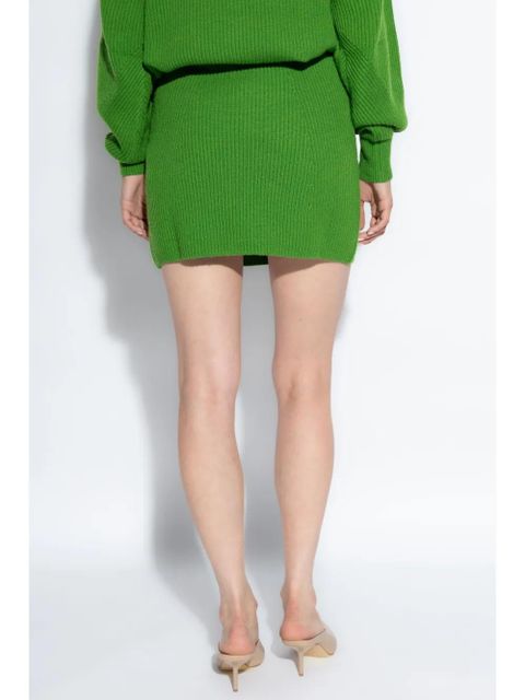 Sportmax ribbed-knit mini skirt - Green
