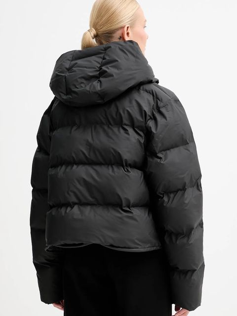 Rains kurtka przeciwdeszczowa Alta Short Puffer Jacket W3T3 kolor czarny zimowa 15150.01 - zdjęcie produktu nr 2