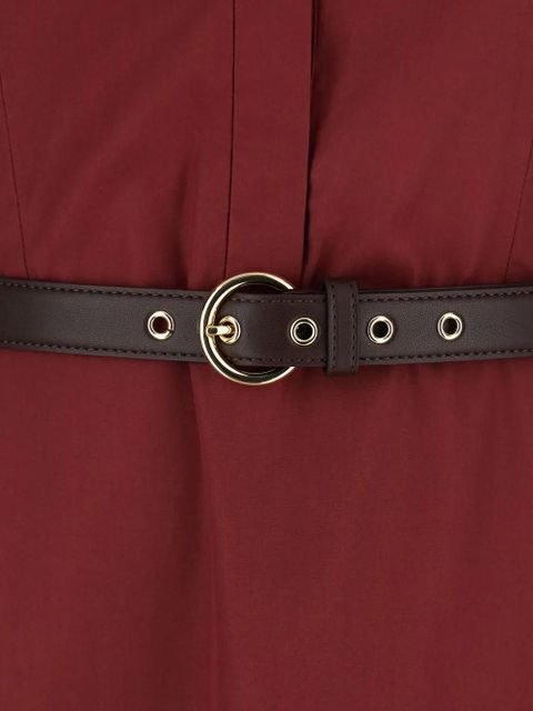 Max Mara A-line belted maxi dress - Red