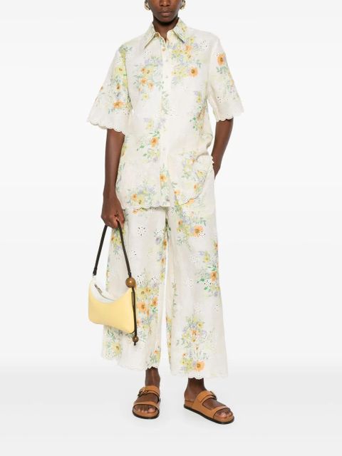 ALEMAIS floral-print shirt - Neutrals