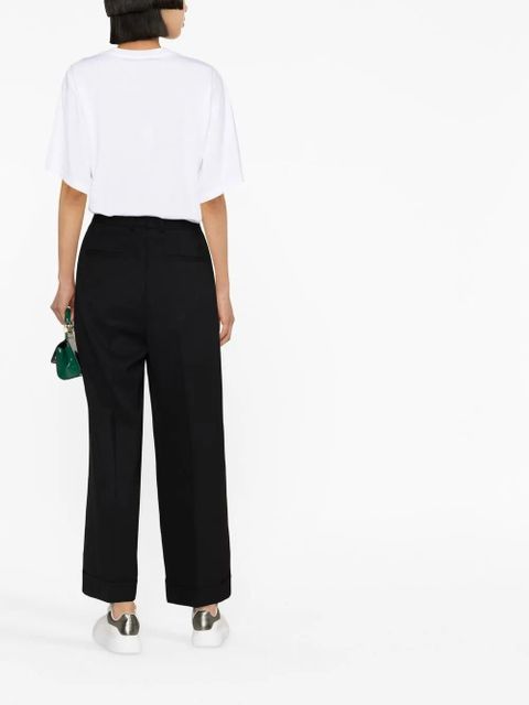 Dolce & Gabbana high-waist wide-leg trousers - Black