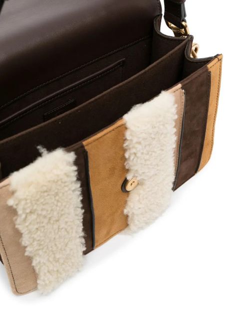 Tod's T Timeless panelled shoulder bag - Brown