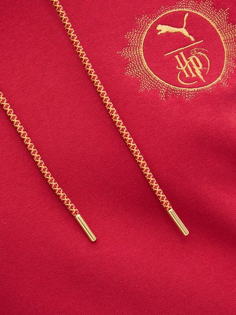 Puma bluza bawełniana PUMA x HARRY POTTER kolor bordowy z kapturem z aplikacją 630093