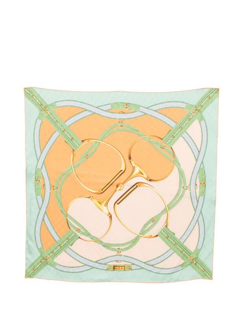 Gucci bridle print scarf - Green - zdjęcie produktu nr 1