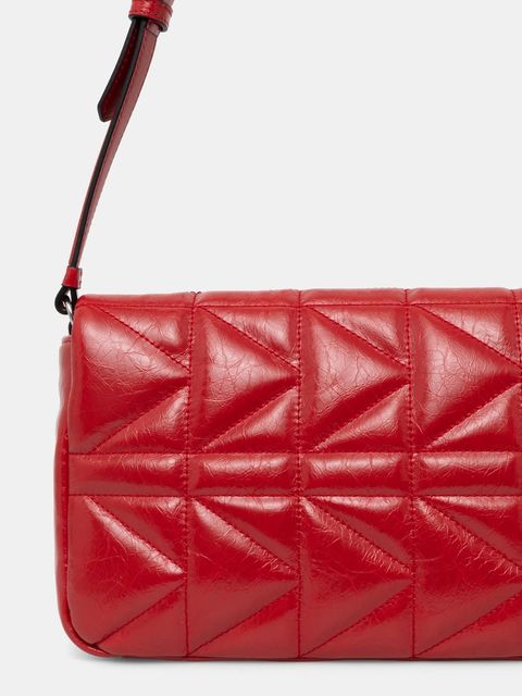 Karl Lagerfeld torebka skórzana kolor czerwony A1W30394