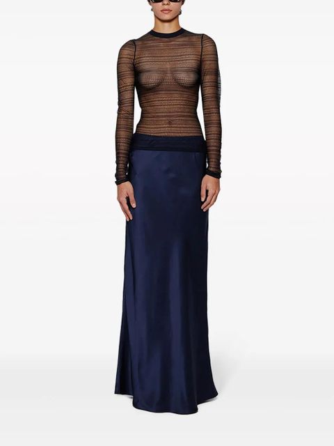 Christopher Esber Refraction silk maxi dress - Blue