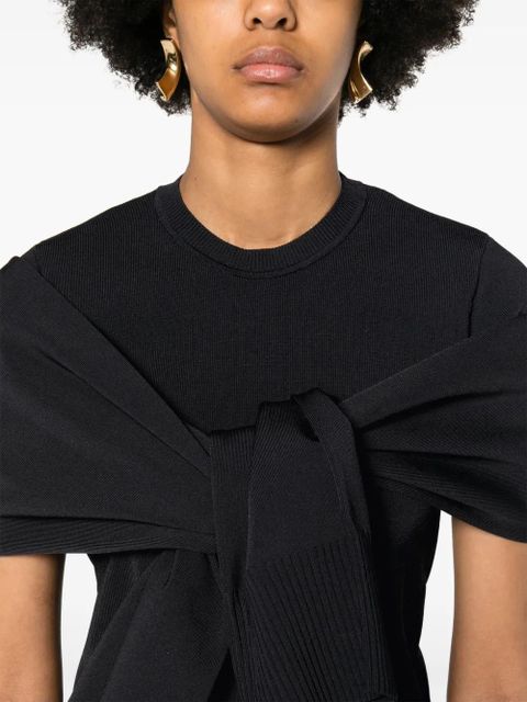 Jacquemus Le Haut Rica knitted top - Black