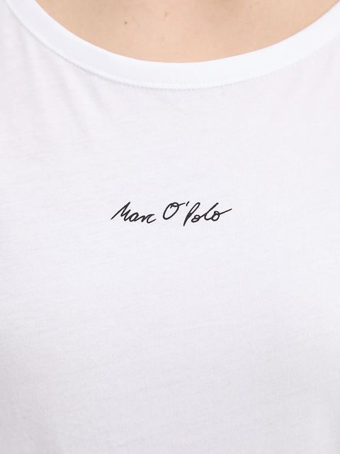 Marc O'Polo t-shirt bawełniany damski kolor biały 506206751431 - zdjęcie produktu nr 2
