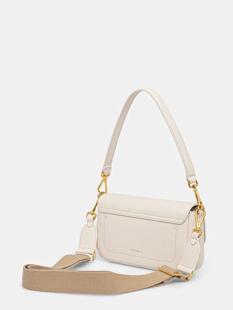 Coccinelle torebka skórzana C-ME LOCK kolor beżowy E1 U4K 12 02 01