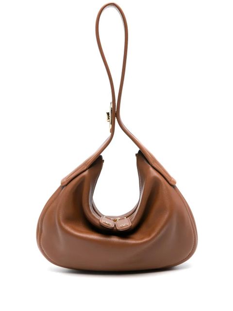 Valentino Garavani VLogo leather shoulder bag - Brown - zdjęcie produktu nr 1