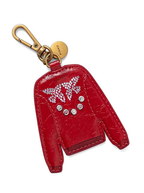 PINKO embellished-charm keyring - Red - zdjęcie produktu nr 1
