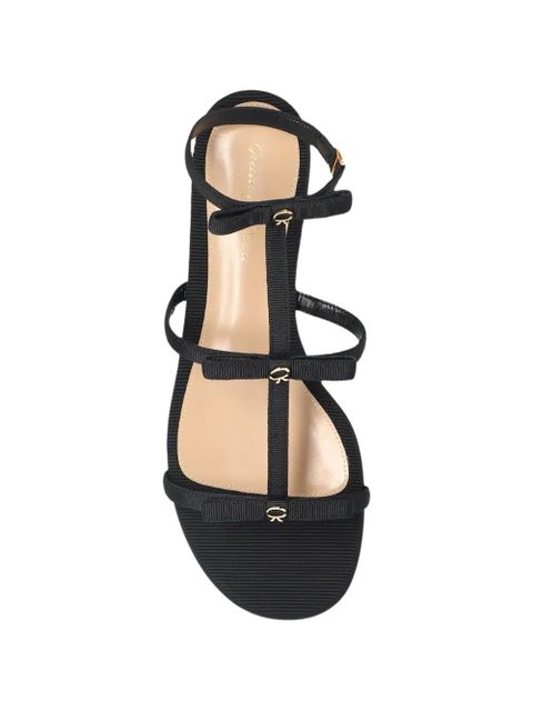 Gianvito Rossi bow strap sandal - Black