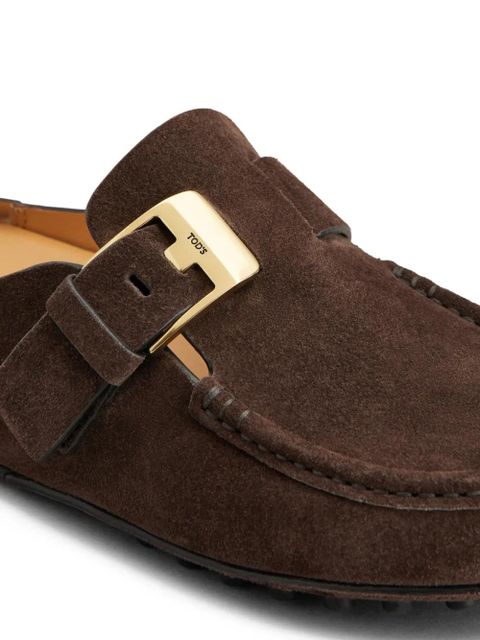 Tod's buckle-detail mules - Brown