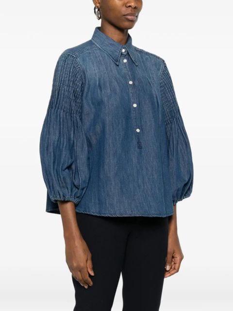 PINKO button pleated blouse - Blue
