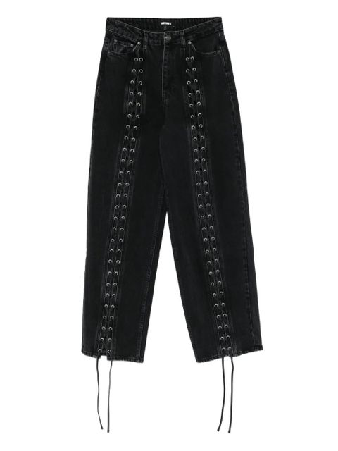 ROTATE BIRGER CHRISTENSEN laced jeans - Black - zdjęcie produktu nr 1
