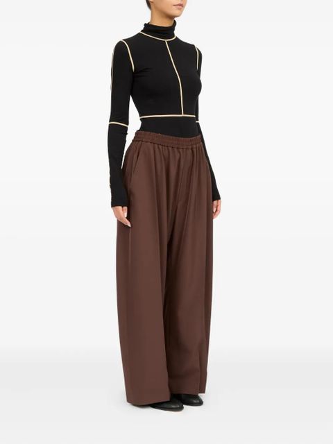 MM6 Maison Margiela stretch-design track pants - Brown - zdjęcie produktu nr 2