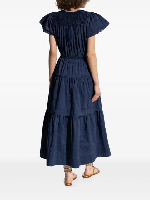 Ulla Johnson pleated midi dress - Blue