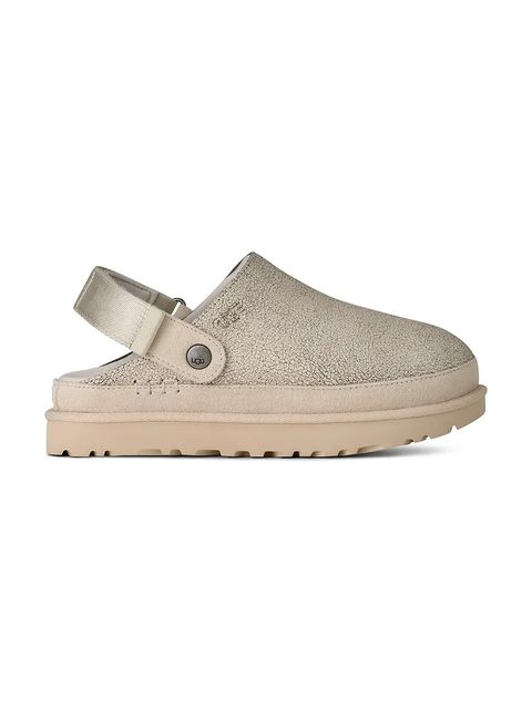 UGG klapki skórzane W Goldenstar Crackle Clog - zdjęcie produktu nr 1