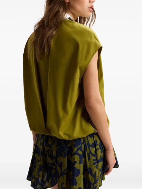 Essentiel Antwerp embellished-collar shirt - Green