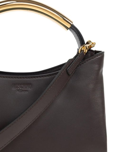 Moschino leather tote bag - Brown