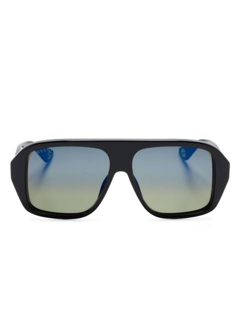 Gucci Eyewear oversize-frame sunglasses - Black - zdjęcie produktu nr 1
