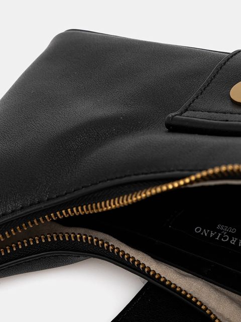 Marciano by Guess torebka skórzana kolor czarny 5YGZ04 7286A