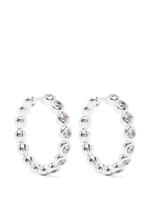 Missoma Tennis classic hoop earrings - Silver - zdjęcie produktu nr 1