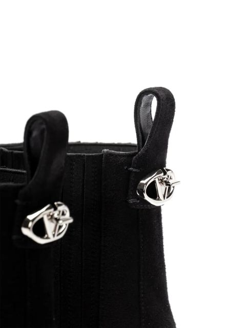 Valentino Garavani VLogo suede boots - Black