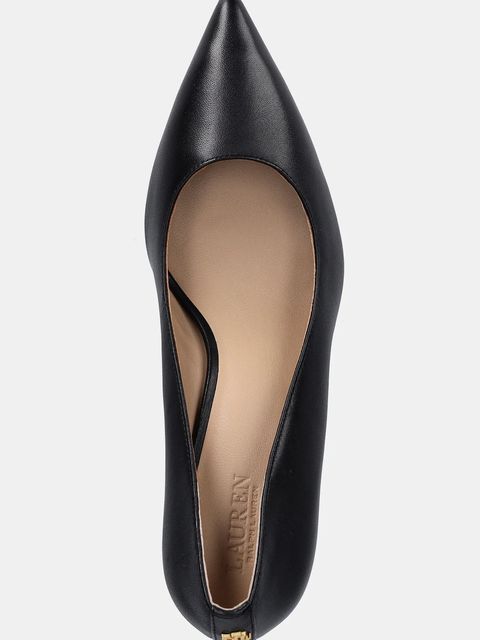 Lauren Ralph Lauren szpilki skórzane Lanette kolor czarny 802P09031001