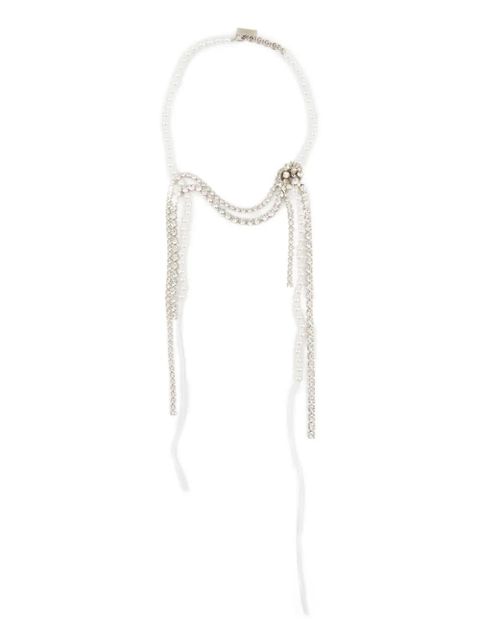 MM6 Maison Margiela crystal necklace - Silver - zdjęcie produktu nr 1
