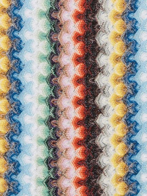 Missoni zigzag-knit fringed scarf - White - zdjęcie produktu nr 2