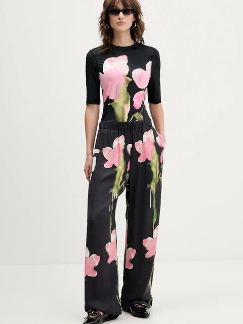 Stine Goya t-shirt damski kolor czarny SG-AW25-T071-2244